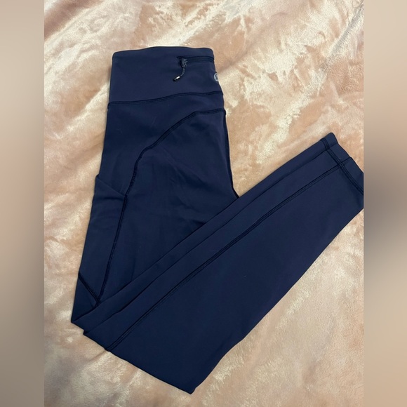 Lululemon Speed Tight Midnight Navy Pockets Luxtreme - Picture 5 of 14